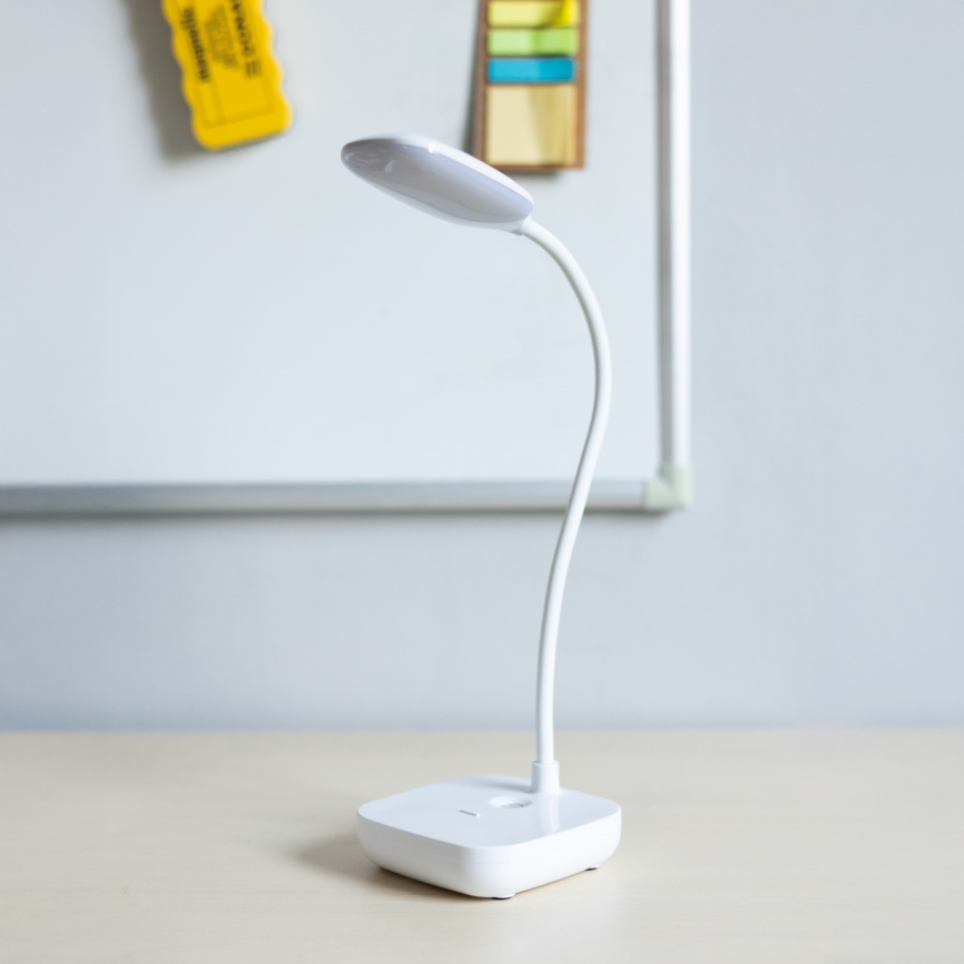 Zuma Line - Genopladelig LED bordlampe LED/7W/1200 mAh 3000/4500/6000K CRI 90 hvid