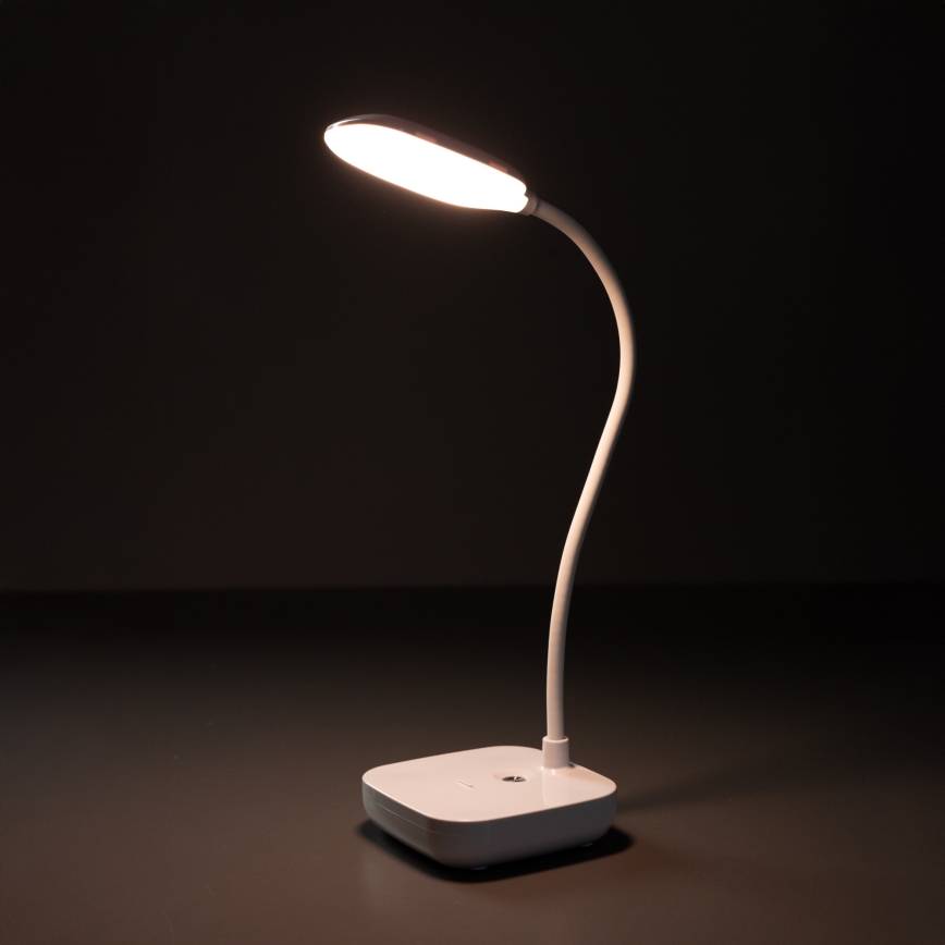 Zuma Line - Genopladelig LED bordlampe LED/7W/1200 mAh 3000/4500/6000K CRI 90 hvid