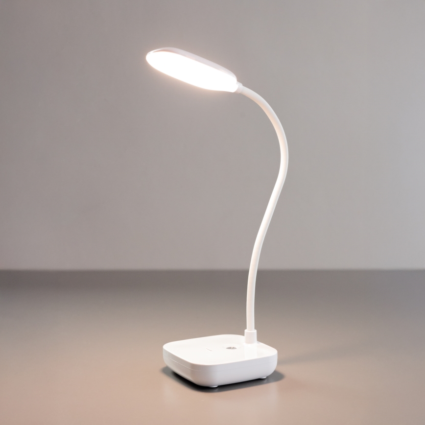 Zuma Line - Genopladelig LED bordlampe LED/7W/1200 mAh 3000/4500/6000K CRI 90 hvid