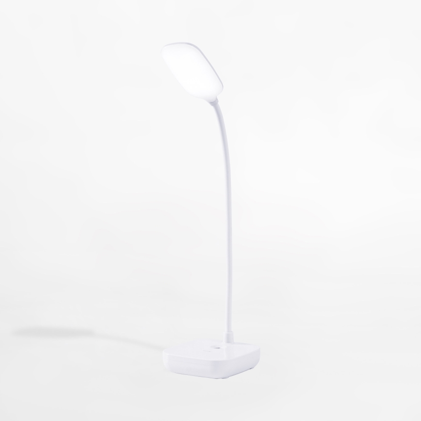 Zuma Line - Genopladelig LED bordlampe LED/7W/1200 mAh 3000/4500/6000K CRI 90 hvid