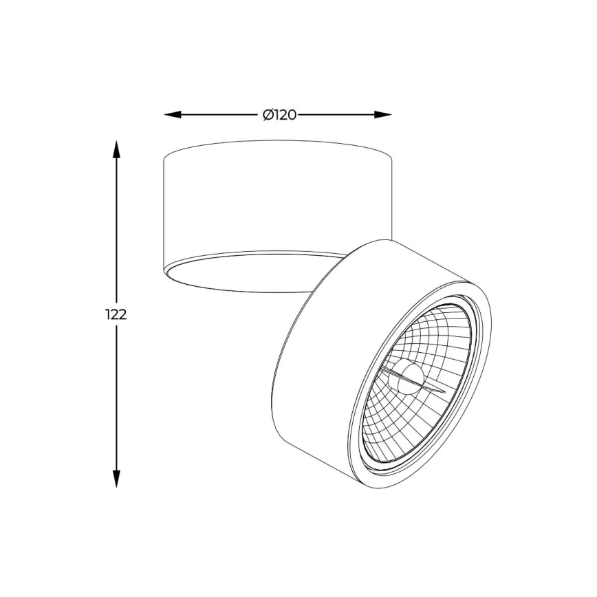 Zuma Line - Spotlampe 1xGU10-ES111/15W/230V hvid