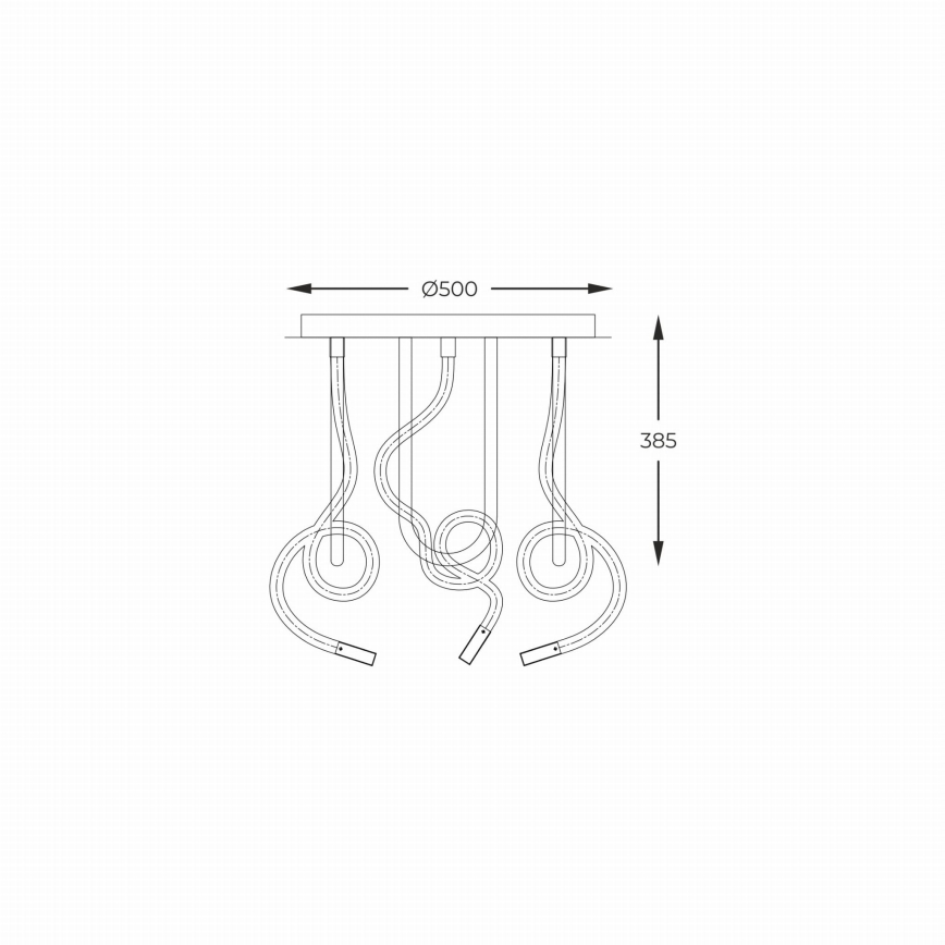 Zuma Line - LED loftlampe LED/45W/230V 3000/4000/6000K sort