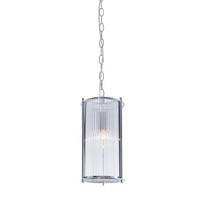 Zuma Line - Pendel med kædeophæng 1xE27/40W/230V skinnende krom
