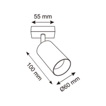 Zuma Line - Vægspot 1xGU10/50W/230V guldfarvet