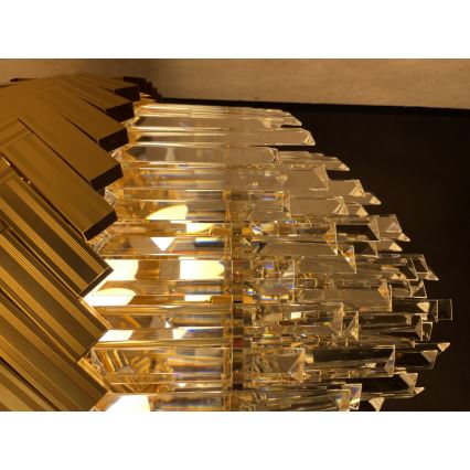 Zuma Line - Pendel med kædeophæng 9xE14/40W/230V guldfarvet