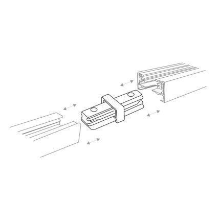 Zuma Line - Spotlampe til skinnesystem 6xGU10/10W/230V hvid + skinnetilbehør