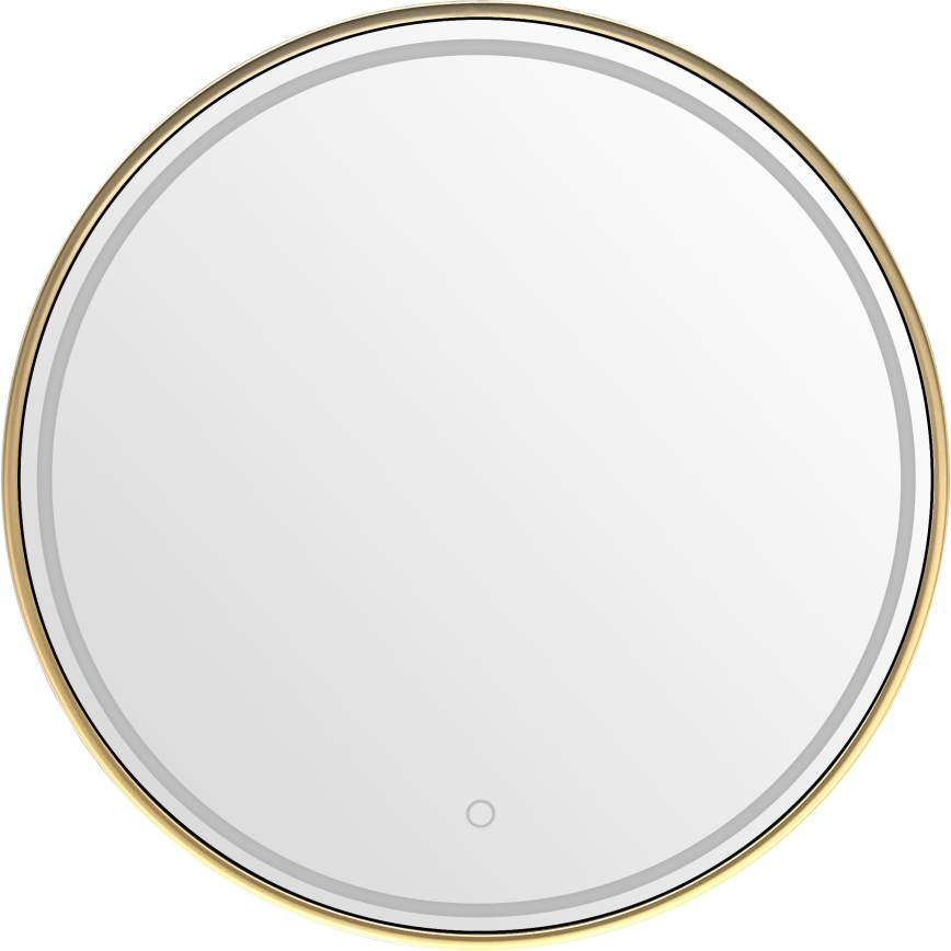 Zuma Line - LED-vægmonteret badeværelsesspejl med baggrundsbelysning LED/36W/230V 3000/4000/6000K Ø 80 cm IP44 guld