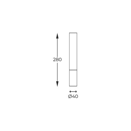 Zuma Line - Spotlampe 1xG9/28W/230V 28 cm træ