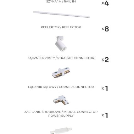 Zuma Line - Skinnespot til skinnesystem 8xGU10/35W/230V hvid