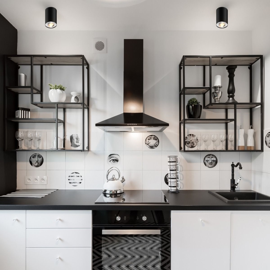 Zuma Line - LED RGBW dæmpbar spot 1xGU10/6W/230V sort + fjernbetjening