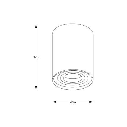 Zuma Line - LED RGBW dæmpbar spot 1xGU10/6W/230V sort + fjernbetjening