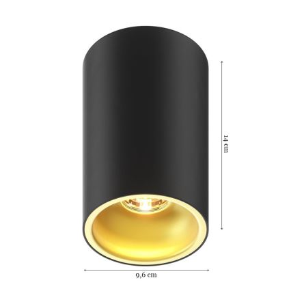 Zuma Line - Spotlampe 1xGU10/50W/230V sort/guld