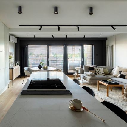 Zuma Line - LED RGBW Dæmpbar spotlampe 1xGU10/6W/230V sort + fjernbetjening