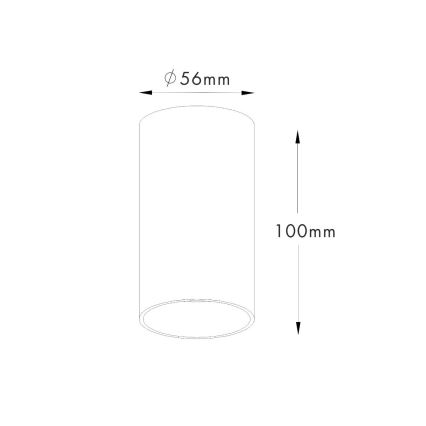 Zuma Line - Spotlampe 1xGU10/50W/230V sort