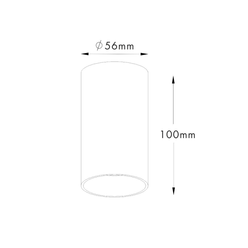 Zuma Line - Spotlampe 1xGU10/50W/230V sort