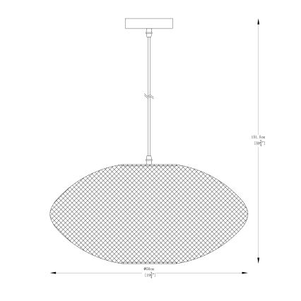 Zuma Line - Pendel 1xE27/40W/230V guldfarvet