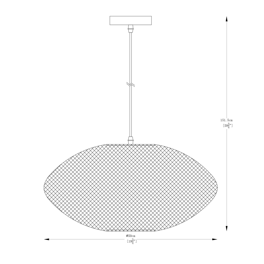 Zuma Line - Pendel 1xE27/40W/230V guldfarvet