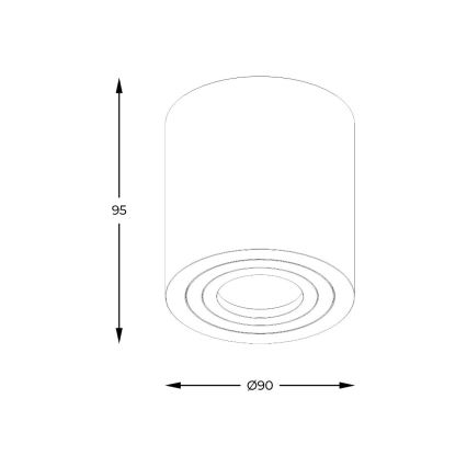 Zuma Line - LED RGBW dæmpbar badeværelsesspot 1xGU10/4,8W/230V IP44 hvid + fjernbetjening