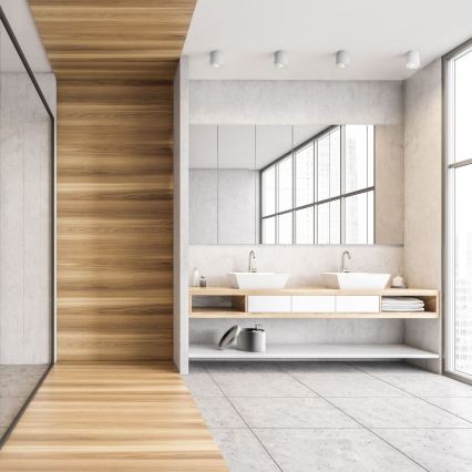 Zuma Line - LED RGBW dæmpbar badeværelsesspot 1xGU10/6W/230V IP44 hvid + fjernbetjening