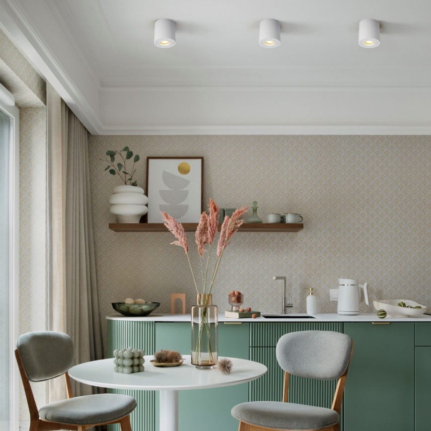 Zuma Line - LED RGBW dæmpbar badeværelsesspot 1xGU10/6W/230V IP44 hvid + fjernbetjening