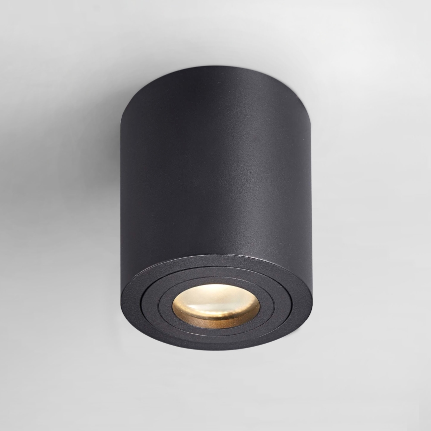 Zuma Line - LED RGBW dæmpbar badeværelses-spot 1xGU10/4,8W/230V IP44 sort + fjernbetjening