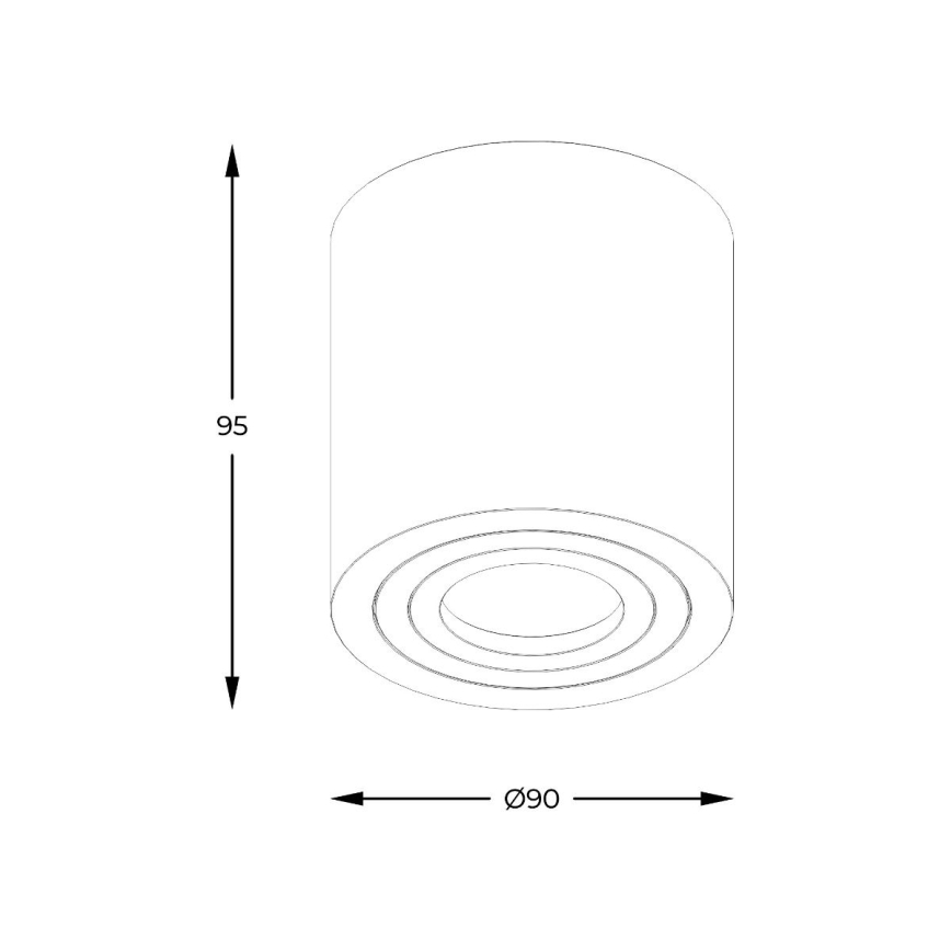 Zuma Line - LED RGBW dæmpbar badeværelses-spot 1xGU10/4,8W/230V IP44 sort + fjernbetjening