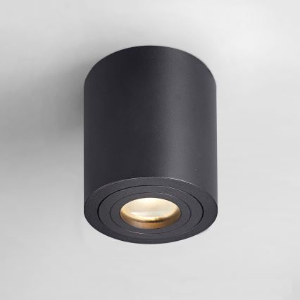 Zuma Line - LED RGBW dæmpbar badeværelses-spot 1xGU10/6W/230V IP44 sort + fjernbetjening