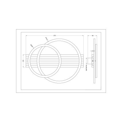 Zuma Line - LED loftlampe LED/40W/230V