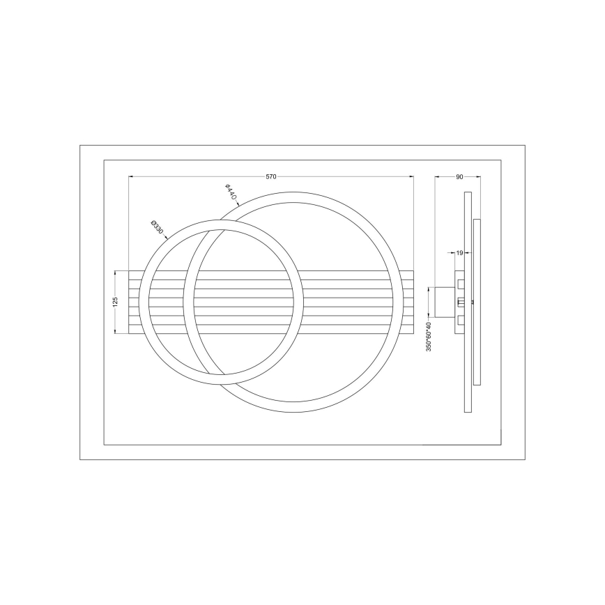 Zuma Line - LED loftlampe LED/40W/230V