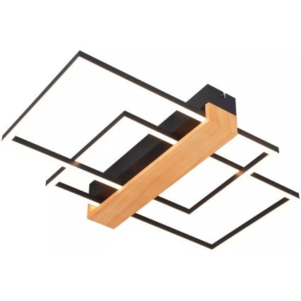 Zuma Line - LED loftlampe LED/39W/230V 3000K sort/fyrretræ