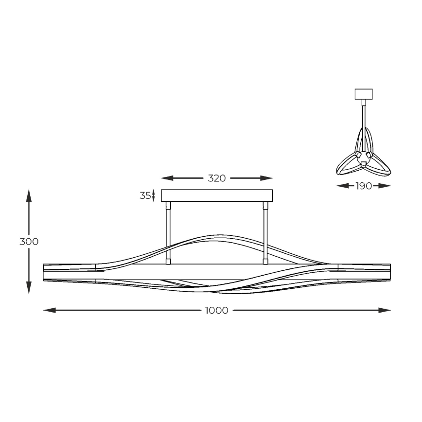Zuma Line - LED pendel LED/30W/230V