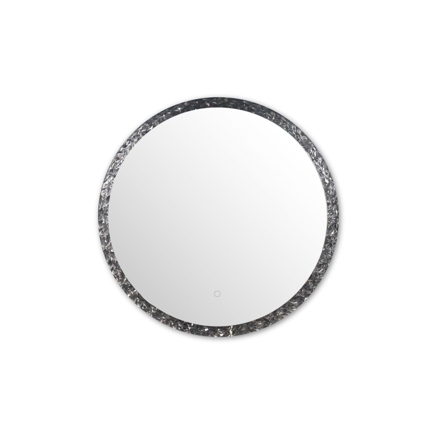 Zuma Line - LED vægspejl til badeværelse m. lys LED/24W/230V 3000/4000/6000K diameter 60 cm IP44 skinnende krom