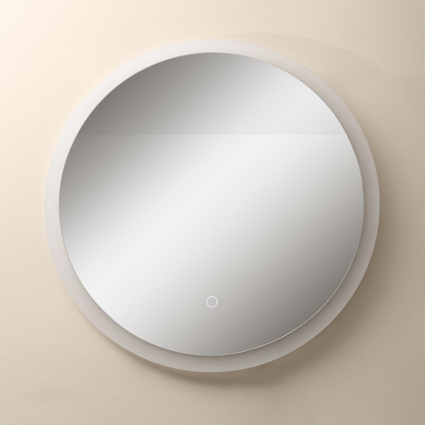 Zuma Line - LED vægspejl til badeværelse m. lys LED/24W/230V 3000/4000/6000K diam. 60 cm IP44 hvid