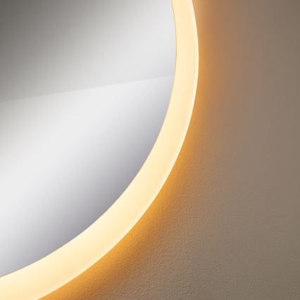 Zuma Line - LED vægspejl til badeværelse m. lys LED/24W/230V 3000/4000/6000K diam. 60 cm IP44 hvid
