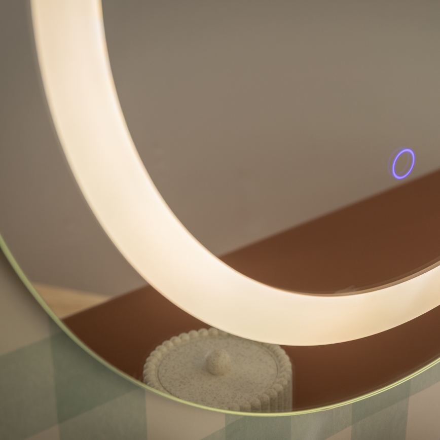 Zuma Line - LED vægmonteret badeværelsesspejl med baggrundsbelysning LED/36W/230V 3000/4000/6000K Ø 60 cm IP44