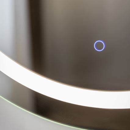 Zuma Line - Vægmonteret LED-badeværelsesspejl med integreret baggrundsbelysning LED/36W/230V 3000/4000/6000K Ø 80 cm IP44