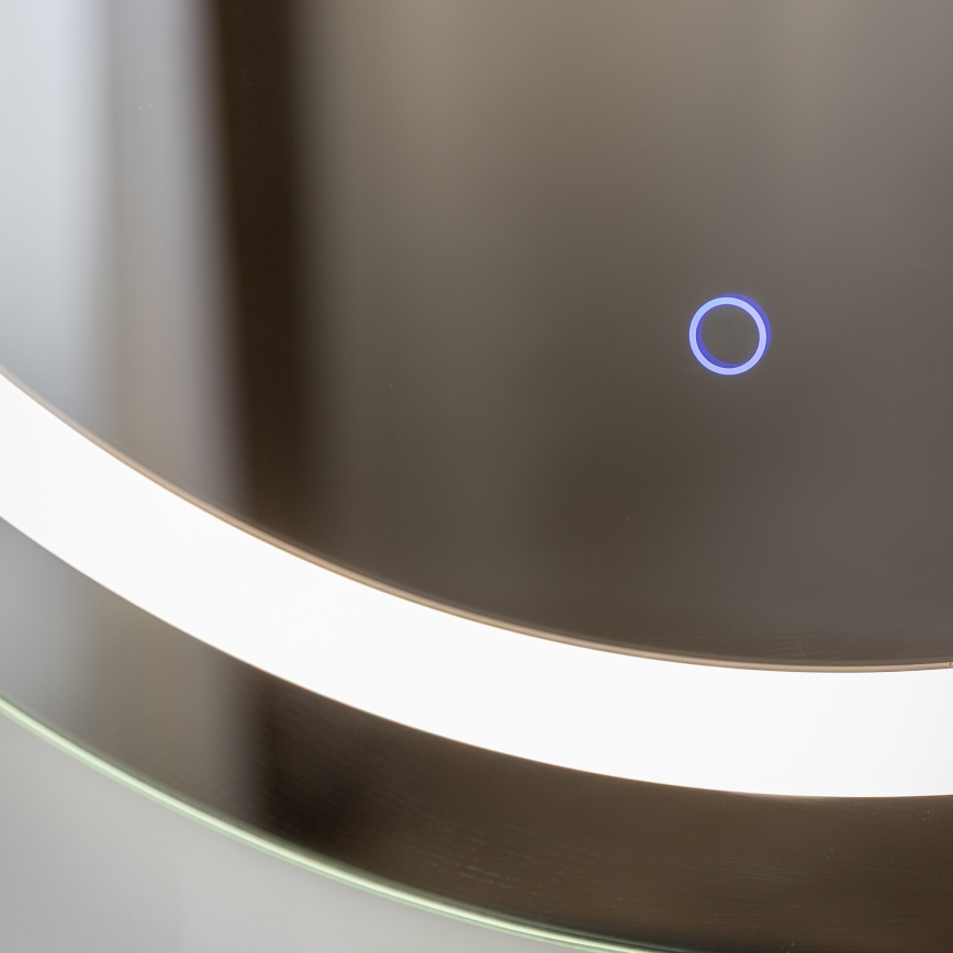 Zuma Line - Vægmonteret LED-badeværelsesspejl med integreret baggrundsbelysning LED/36W/230V 3000/4000/6000K Ø 80 cm IP44