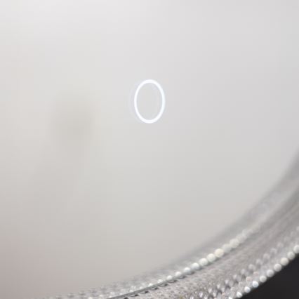 Zuma Line - LED vægspejl til badeværelse m. lys LED/24W/230V 3000/4000/6000K diameter 60 cm IP44 transparent/guldfarvet