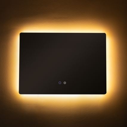 Zuma Line - LED vægspejl til badeværelse m. lys og varme LED/24W/230V 3000/4000/6000K 70x50 cm IP44