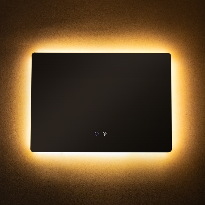 Zuma Line - LED vægspejl til badeværelse m. lys og varme LED/24W/230V 3000/4000/6000K 70x50 cm IP44