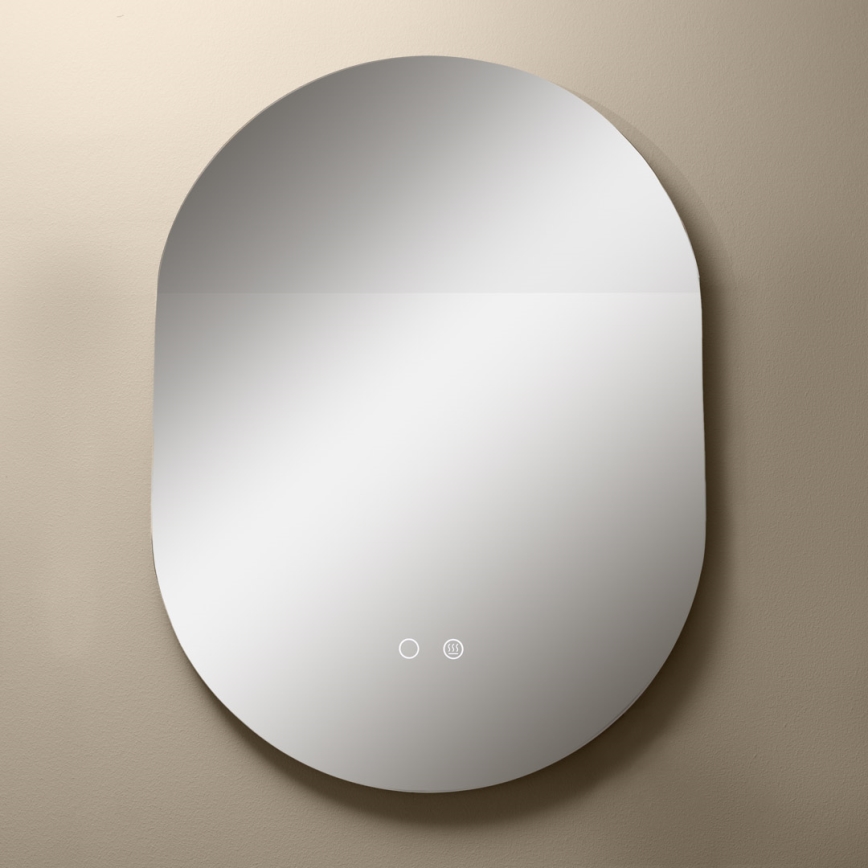 Zuma Line - LED vægspejl til badeværelse m. lys og varme LED/24W/230V 3000/4000/6000K 70x50 cm IP44