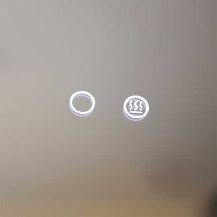 Zuma Line - LED vægspejl til badeværelse m. lys og varme LED/24W/230V 3000/4000/6000K 70x50 cm IP44