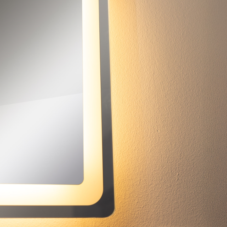 Zuma Line - LED vægspejl til badeværelse m. lys LED/24W/230V 3000/4000/6000K 70x50 cm IP44