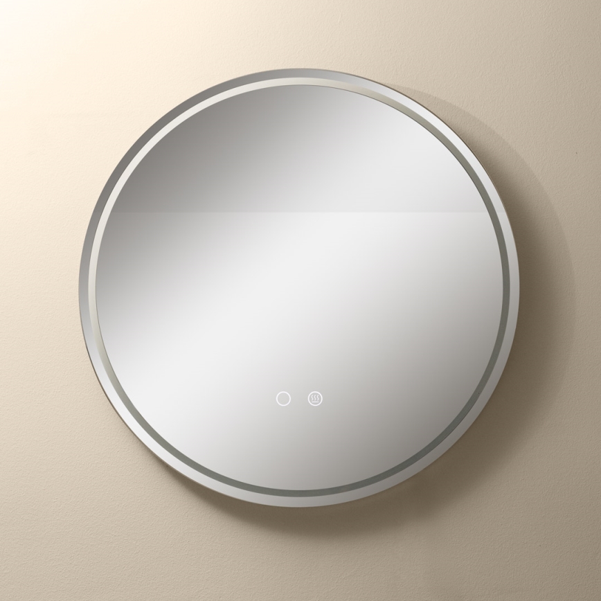 Zuma Line - LED badeværelsesspejl m. lys og varme LED/24W/230V 3000/4000/6000K diameter 60 cm IP44