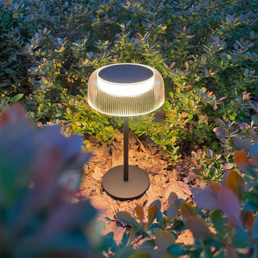 Zuma Line - Soldrevet LED bordlampe dæmpbar og genopladelig LED/2,5W/2000 mAh IP44 sort