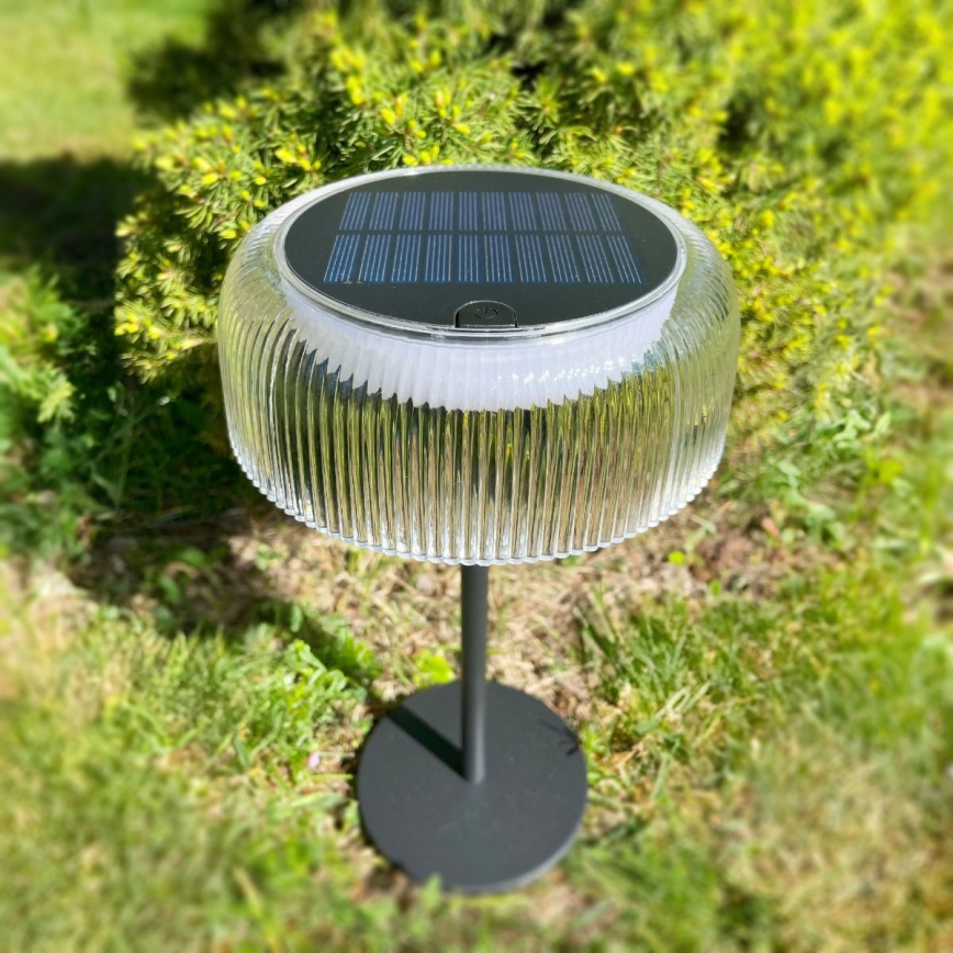 Zuma Line - Soldrevet LED bordlampe dæmpbar og genopladelig LED/2,5W/2000 mAh IP44 sort