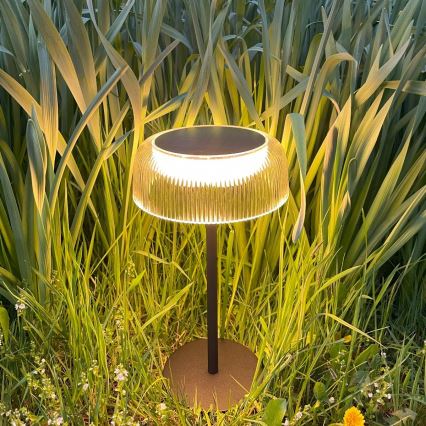 Zuma Line - Soldrevet LED bordlampe dæmpbar og genopladelig LED/2,5W/2000 mAh IP44 sort