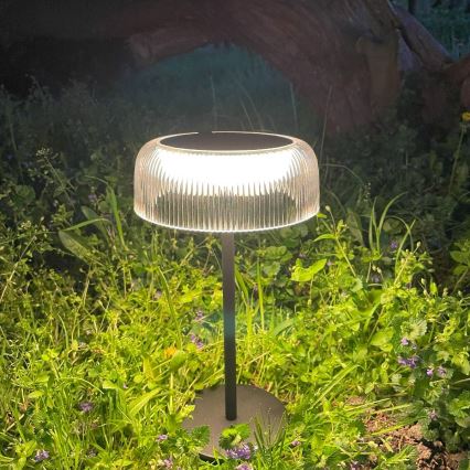 Zuma Line - Soldrevet LED bordlampe dæmpbar og genopladelig LED/2,5W/2000 mAh IP44 sort