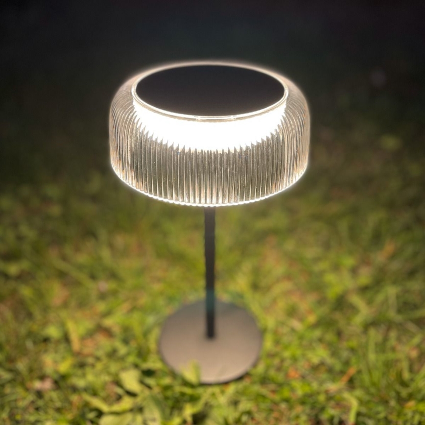 Zuma Line - Soldrevet LED bordlampe dæmpbar og genopladelig LED/2,5W/2000 mAh IP44 sort