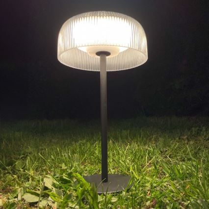 Zuma Line - Soldrevet LED bordlampe dæmpbar og genopladelig LED/2,5W/2000 mAh IP44 sort